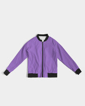 Load image into Gallery viewer, Women's amethyst joy. Bomber Jacket