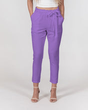 Load image into Gallery viewer, Women's amethyst joy. Belted Tapered Pants