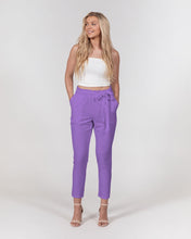 Load image into Gallery viewer, Women's amethyst joy. Belted Tapered Pants