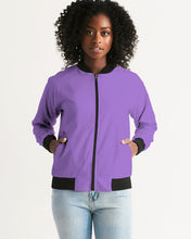 Load image into Gallery viewer, Women's amethyst joy. Bomber Jacket