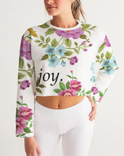 Load image into Gallery viewer, Women&#39;s pink joy. Cropped Sweatshirt
