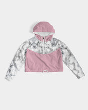 Load image into Gallery viewer, Women&#39;s love joy. Cropped Windbreaker
