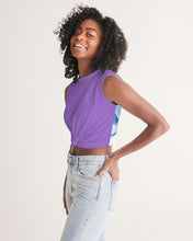 Load image into Gallery viewer, Women&#39;s amethyst joy. Twist-Front Tank
