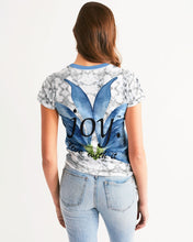 Load image into Gallery viewer, Women&#39;s periwinkle joy. Tee
