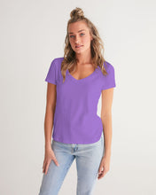 Load image into Gallery viewer, Women&#39;s amethyst joy. V-Neck Tee
