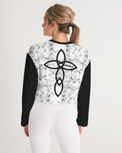 Load image into Gallery viewer, Women&#39;s black joy. Cropped Sweatshirt
