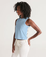 Load image into Gallery viewer, Women&#39;s sky blue joy. Cropped Tank
