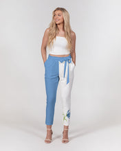 Load image into Gallery viewer, Women&#39;s periwinkle joy. Belted Tapered Pants
