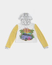 Load image into Gallery viewer, Women&#39;s summer joy. Cropped Hoodie
