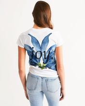 Load image into Gallery viewer, Women&#39;s sky blue joy. Tee
