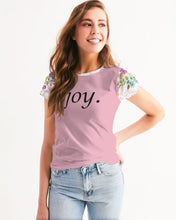 Load image into Gallery viewer, Women&#39;s floral joy. Tee
