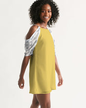 Load image into Gallery viewer, Women&#39;s hope joy. Open Shoulder A-Line Dress
