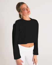 Load image into Gallery viewer, Women&#39;s black joy. Cropped Sweatshirt
