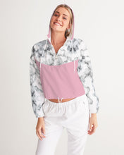 Load image into Gallery viewer, Women&#39;s love joy. Cropped Windbreaker
