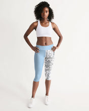 Load image into Gallery viewer, Women&#39;s sky blue joy. Mid-Rise Capri
