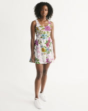 Load image into Gallery viewer, Women&#39;s floral joy. Scoop Neck Skater Dress
