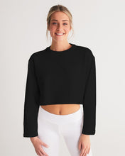 Load image into Gallery viewer, Women&#39;s black joy. Cropped Sweatshirt
