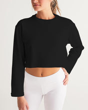 Load image into Gallery viewer, Women&#39;s black joy. Cropped Sweatshirt
