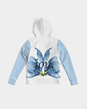 Load image into Gallery viewer, Women&#39;s sky blue joy. Hoodie
