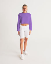 Load image into Gallery viewer, Women&#39;s amethyst joy. Cropped Sweatshirt
