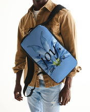 Load image into Gallery viewer, periwinkle joy. Slim Tech Backpack
