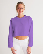 Load image into Gallery viewer, Women&#39;s amethyst joy. Cropped Sweatshirt
