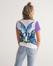 Load image into Gallery viewer, Women&#39;s amethyst joy. V-Neck Tee
