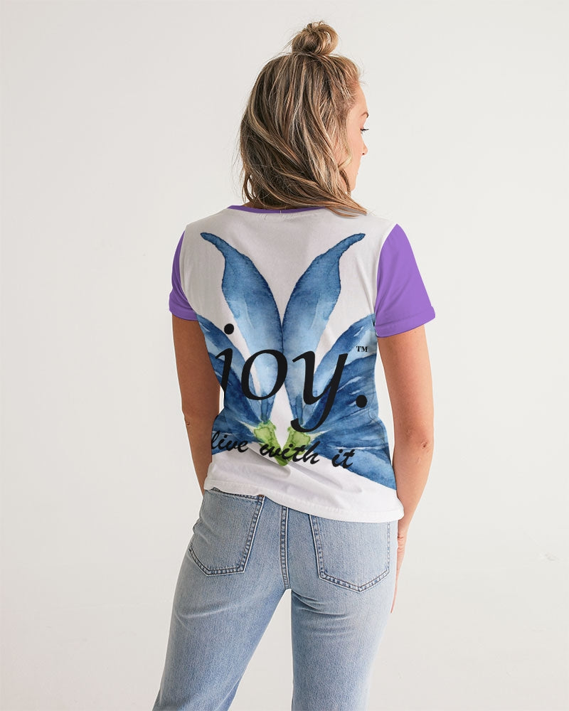 Women's amethyst joy. V-Neck Tee