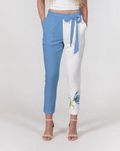 Load image into Gallery viewer, Women&#39;s periwinkle joy. Belted Tapered Pants
