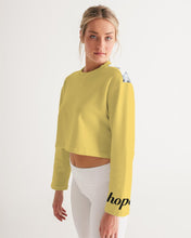 Load image into Gallery viewer, Women&#39;s hope joy. Cropped Sweatshirt
