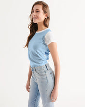 Load image into Gallery viewer, Women&#39;s sky blue joy. Tee
