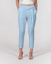 Load image into Gallery viewer, Women&#39;s sky blue joy. Belted Tapered Pants
