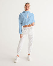 Load image into Gallery viewer, Women&#39;s sky blue joy. Cropped Windbreaker
