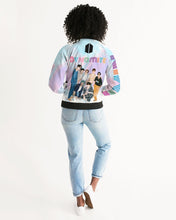 Load image into Gallery viewer, Women&#39;s BTS joy. Bomber Jacket
