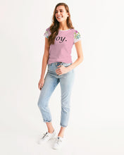 Load image into Gallery viewer, Women&#39;s floral joy. Tee
