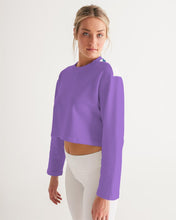 Load image into Gallery viewer, Women&#39;s amethyst joy. Cropped Sweatshirt
