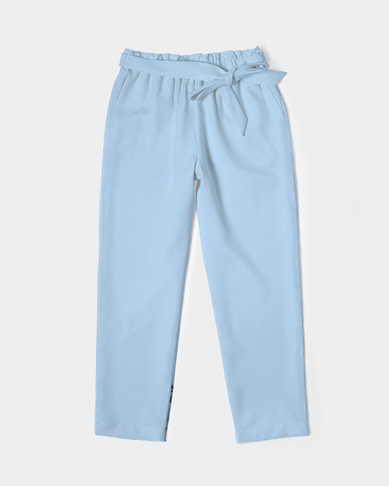 Women's sky blue joy. Belted Tapered Pants