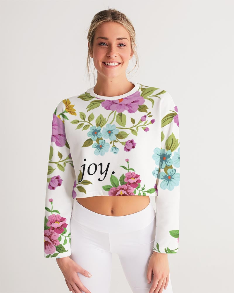 Women's pink joy. Cropped Sweatshirt