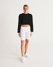 Load image into Gallery viewer, Women&#39;s black joy. Cropped Sweatshirt
