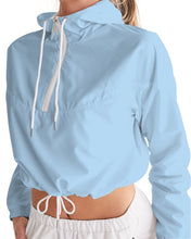 Load image into Gallery viewer, Women&#39;s sky blue joy. Cropped Windbreaker
