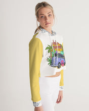 Load image into Gallery viewer, Women&#39;s summer joy. Cropped Hoodie
