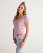 Load image into Gallery viewer, Women&#39;s love joy. V-Neck Tee
