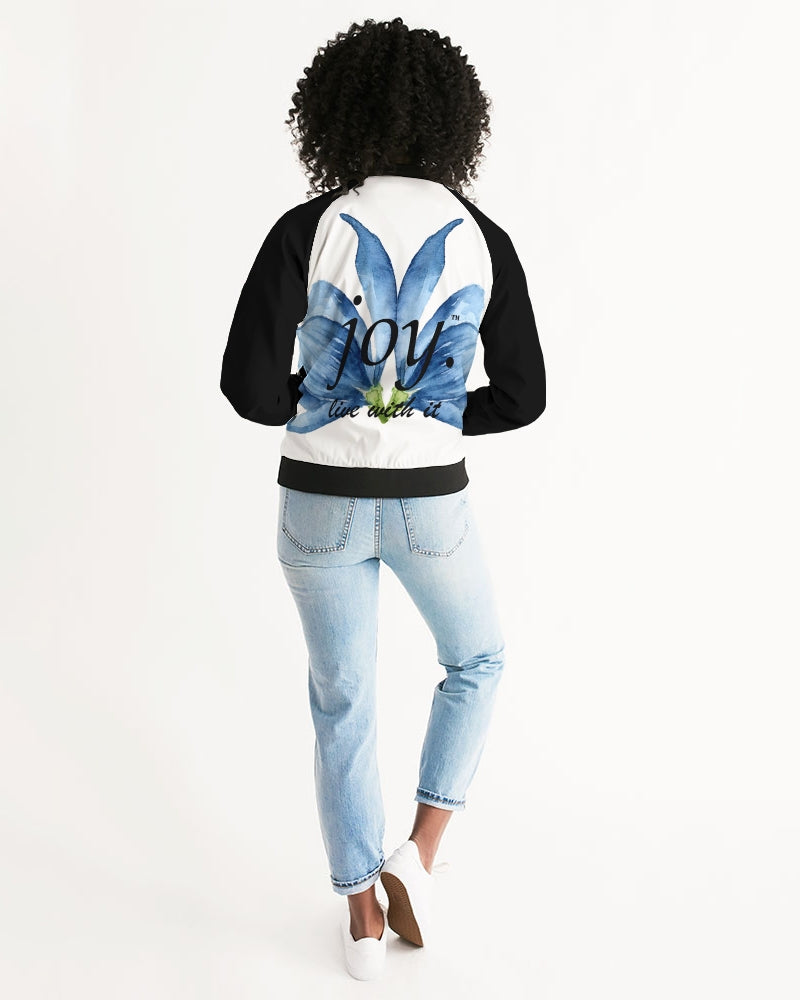 Women's black joy. Bomber Jacket