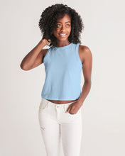 Load image into Gallery viewer, Women&#39;s sky blue joy. Cropped Tank
