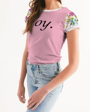 Load image into Gallery viewer, Women&#39;s floral joy. Tee
