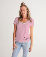 Load image into Gallery viewer, Women&#39;s love joy. V-Neck Tee
