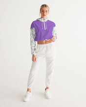 Load image into Gallery viewer, Women&#39;s amethyst Joy. Cropped Windbreaker
