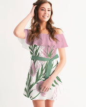 Load image into Gallery viewer, Women&#39;s tropical joy. Off-Shoulder Dress
