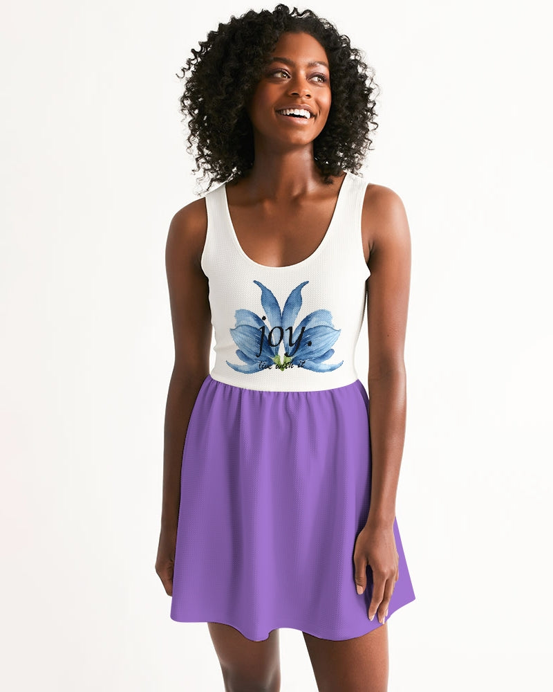 Women's amethyst joy. Scoop Neck Skater Dress