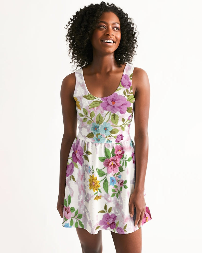 Women's floral joy. Scoop Neck Skater Dress